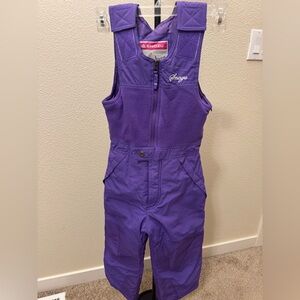 Snozu Kids Purple Snow Overalls